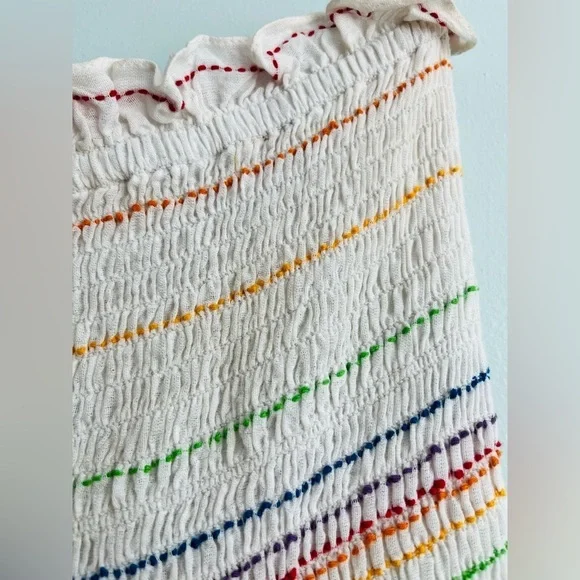 PQ Swim PilyQ Revolve Stephanie Maxi Dress Size XS/S Striped Smocked Tube Dress - Picture 5 of 13